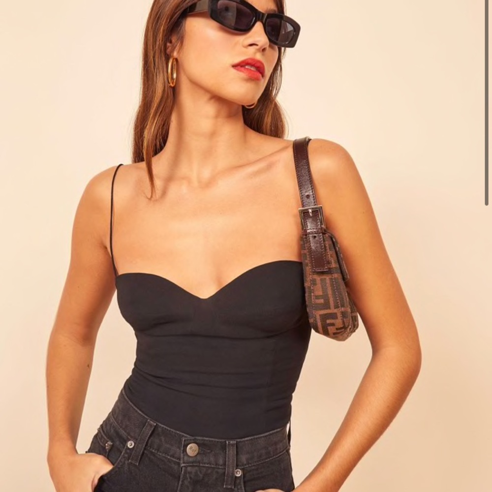 🌟NEW reformation black Liza top cami